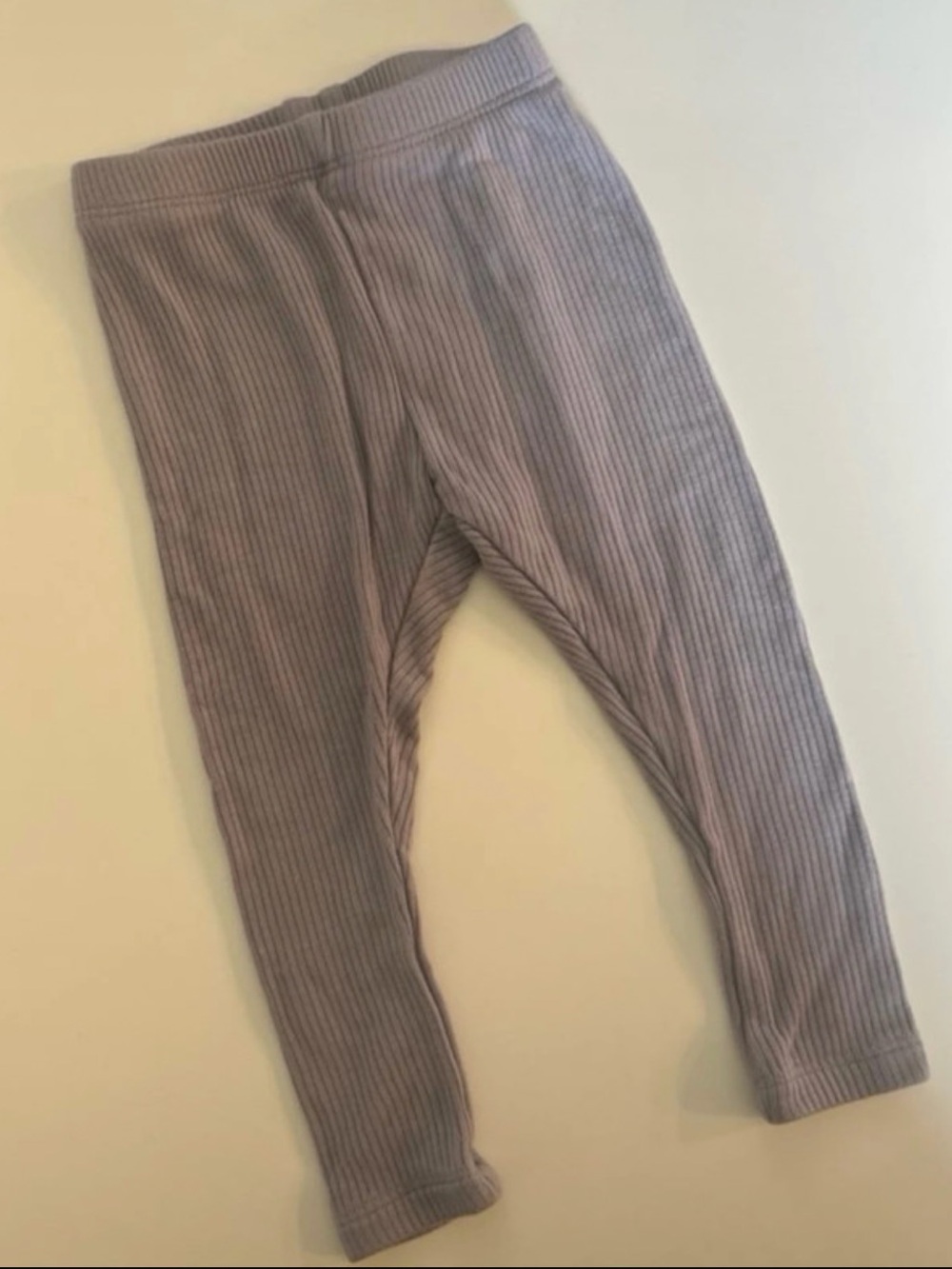 Kyte Baby Bamboo Haze Purple Grey Ribbed Leggings 6-12m